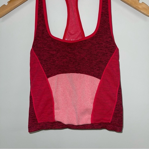 FP Movement by Free People Crop Tank Top Size XS/S Red Pink Activewear Stretch - Picture 3 of 5